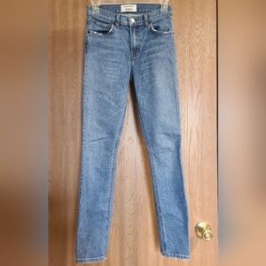 Reformation High Rise Mid Skinny Rhine Jean Size 25